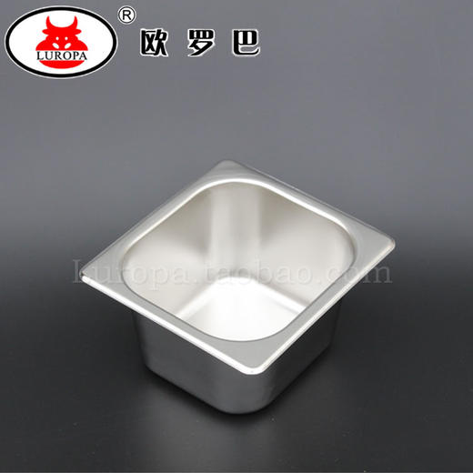 不锈钢盘份数盒1/6 欧罗巴沙拉台自助放料分餐盘披萨操作台分数盘 商品图2