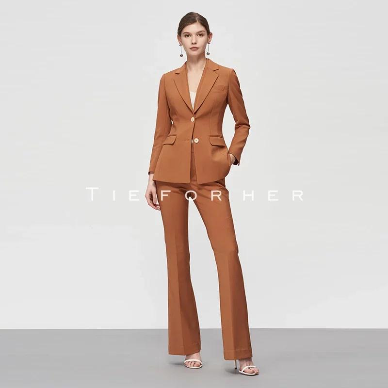 19SSDU32 榛子色西装三件套