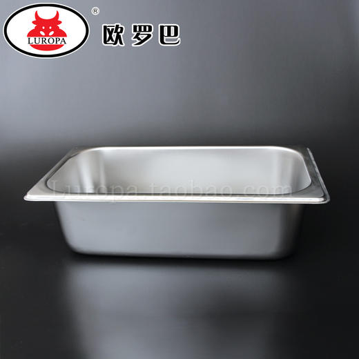 不锈钢盆份数盘1/3 分数盒操作台分类格沙拉盒披萨配料盆 商品图2