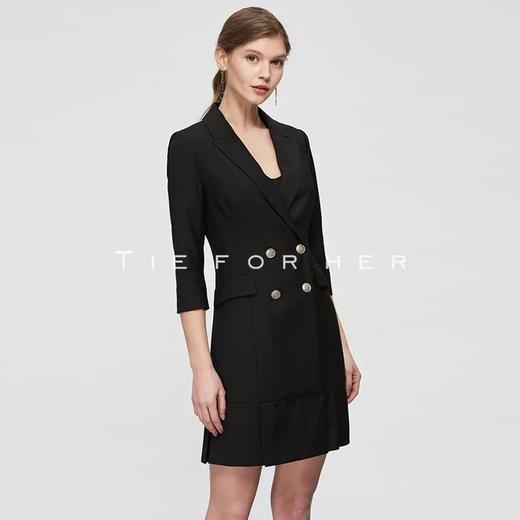 19SSDU36 石墨黑七分袖西装外套 商品图1