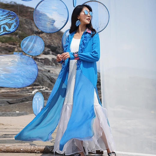 独白吊带拼接连衣裙 商品图2