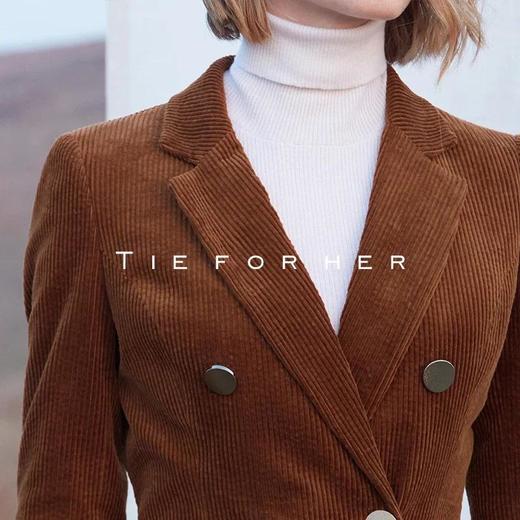 TF193 乌木棕灯芯绒西装两件套 商品图3