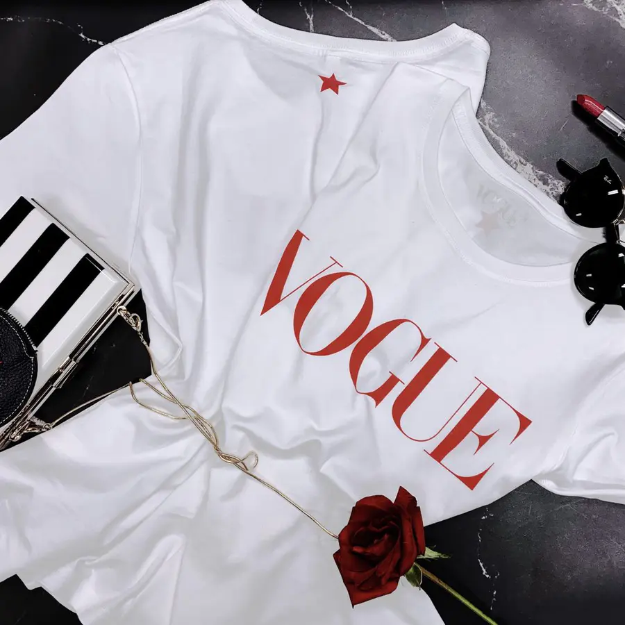 vogue logo t恤 2017版 黑色