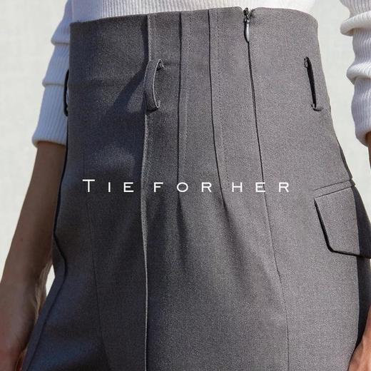 18AWDD07 银河灰高腰阔腿裤 商品图4