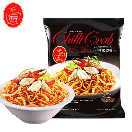 160g百胜厨辣海鲜风味拉面新加坡进口非油炸方便面