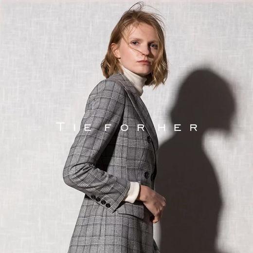 18LUX1 （玛瑙灰）Agate grey格纹修身西装两件套 商品图2