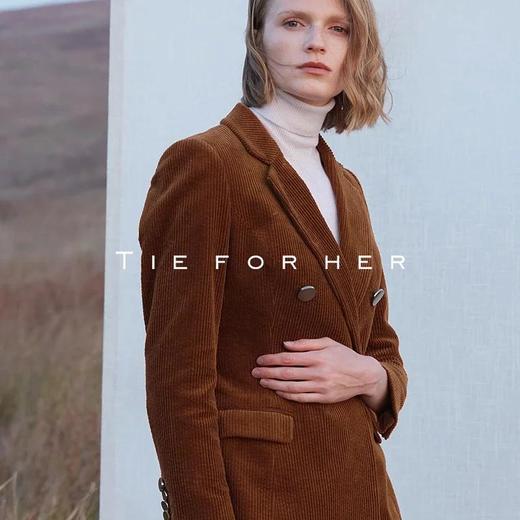 TF193 乌木棕灯芯绒西装两件套 商品图2