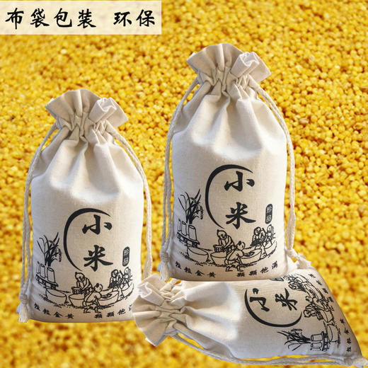 山东特产章丘龙山小米新米宝宝月子米杂粮2.5KG布袋包装黄小米 商品图1