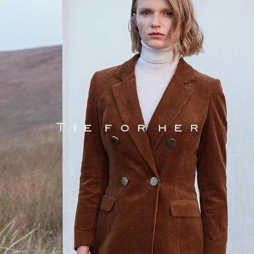 TF193 乌木棕灯芯绒西装两件套 商品图1