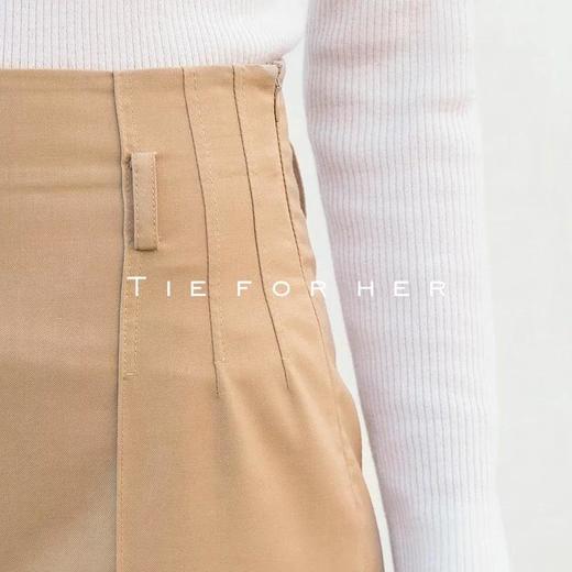 18AWDD06 沙茶色高腰阔腿裤 商品图2