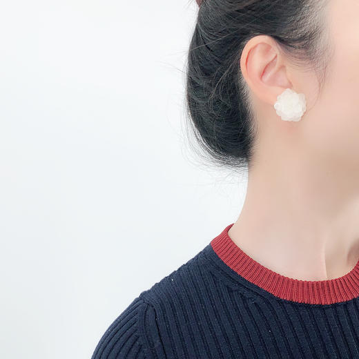 ｜Alpaca to hana-紫阳花-耳钉［日本设计师］ 商品图1