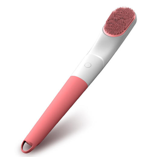 「声波电动长柄搓背神器」硅胶搓泥软毛沐浴刷 深层清洁 温和无残留 商品图2