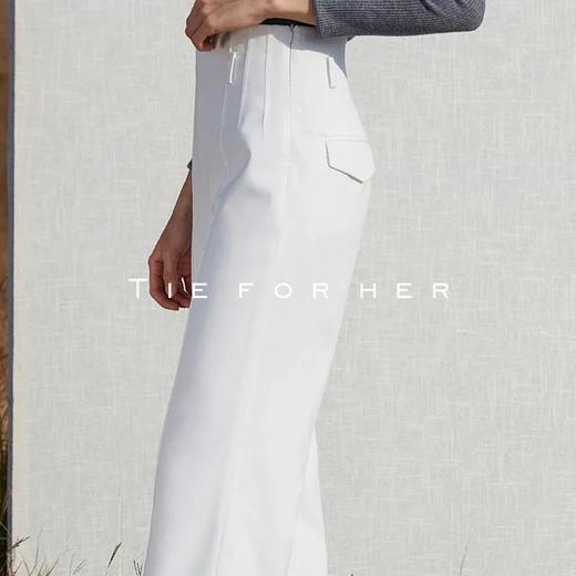 18AWDD05 卯白高腰阔腿裤 商品图2