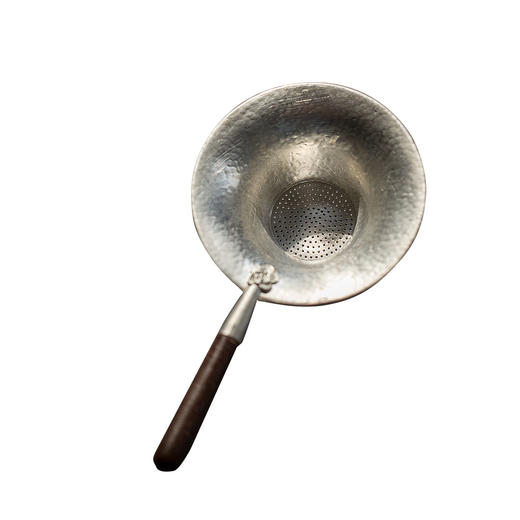 茶香记 纯锡茶漏茶滤 手工锤纹锡器  功夫茶具 茶道零配 商品图4