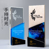 大理石彩色水晶奖牌定制定做创意刻字经销代理商加盟授权牌制作 商品缩略图0