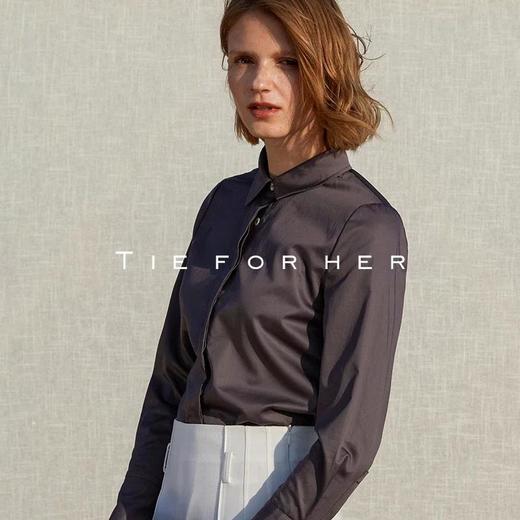 18AWDU20 蜥蜴灰风琴褶基础衬衫 商品图2