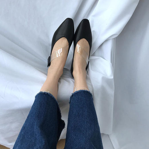 【服饰鞋包】春秋季复古平底鞋女单鞋秀气百搭方头女鞋 商品图2