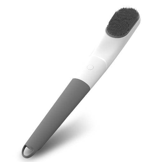 「声波电动长柄搓背神器」硅胶搓泥软毛沐浴刷 深层清洁 温和无残留 商品图3