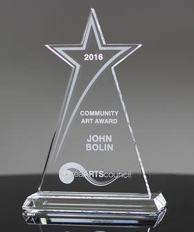 高档五角星水晶奖杯比赛纪念留念奖杯