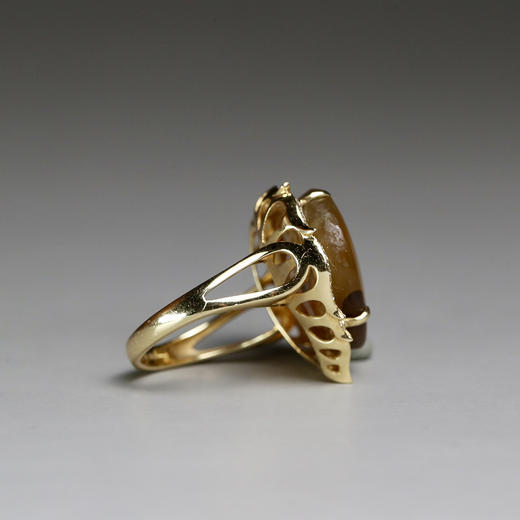 辽代影子玛瑙“心花”戒指 商品图2
