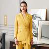 IWY/新品时尚气质黄色西装套装修身显瘦OL职业女士休闲套装两件套CP9112 商品缩略图6