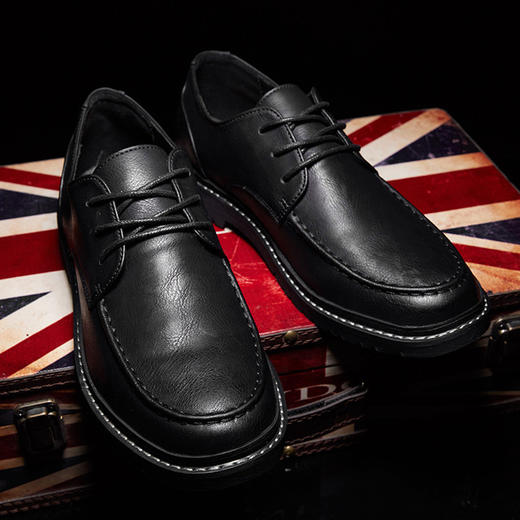 【男鞋】休闲鞋子男士商务小皮鞋男 青年外贸 商品图2