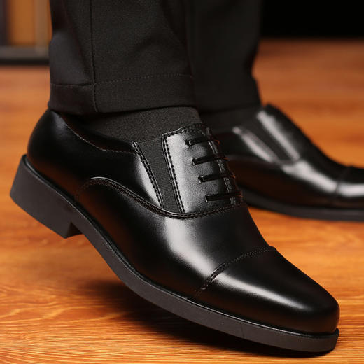【服饰鞋包】春秋新款套脚军官三接头皮鞋07B制式校尉男鞋商务休闲鞋男士单鞋 商品图1