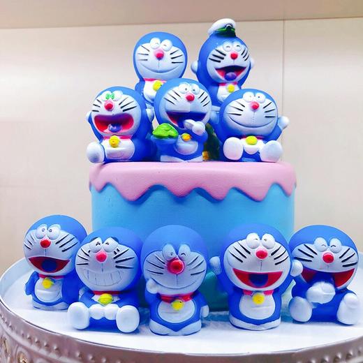 多款蓝胖子蛋糕装饰摆件叮当猫机器猫蛋糕装饰摆件 烘焙装饰小铺