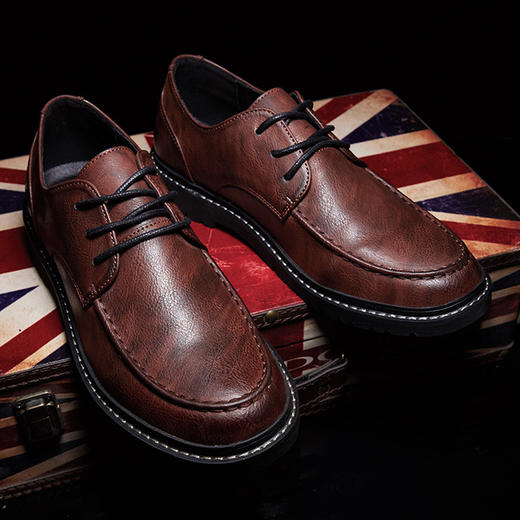 【男鞋】休闲鞋子男士商务小皮鞋男 青年外贸 商品图3