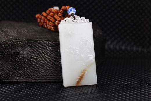 【山水福牌】和田玉(羊脂玉)挂件 商品图1