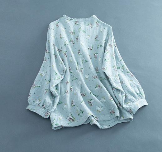 AW02中国灯笼袖棉麻外套女春1:1实物服装纸样剪裁图纸牛皮纸样 商品图4