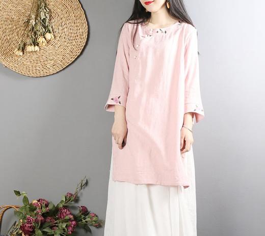 裁缝学苑 AW01中国风棉麻上衣1:1实物服装纸样剪裁图纸牛皮纸样 商品图1