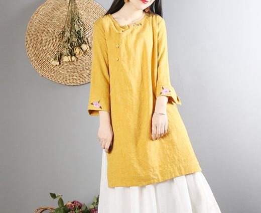 裁缝学苑 AW01中国风棉麻上衣1:1实物服装纸样剪裁图纸牛皮纸样 商品图2