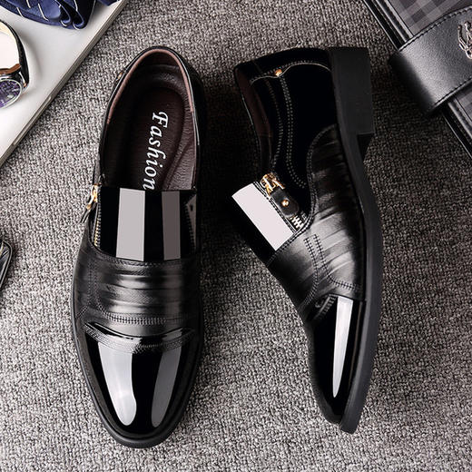 【服饰鞋包】男士商务皮鞋尖头正装男鞋加绒大码单鞋 商品图4