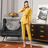 IWY/新品时尚气质黄色西装套装修身显瘦OL职业女士休闲套装两件套CP9112 商品缩略图1
