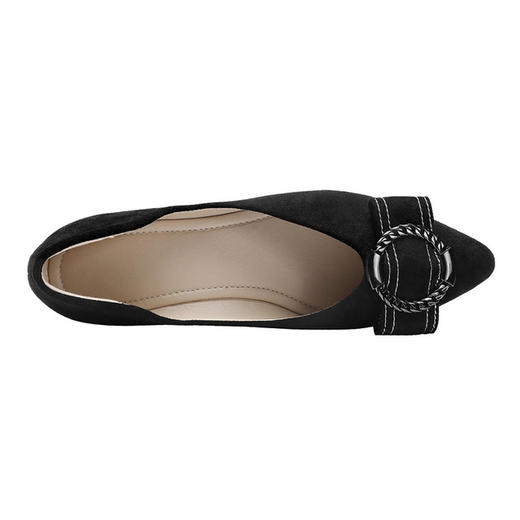 【服饰鞋包】平底单鞋懒人鞋一脚蹬休闲百搭舒适圆扣43大码女鞋 商品图2