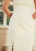 AtelierMissLu / Dominic-白色珍珠开衩连身裙 商品缩略图4