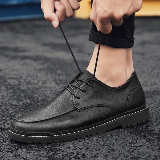 【男鞋】休闲鞋子男士商务小皮鞋男 青年外贸 商品图0