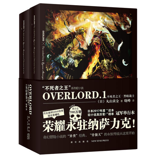 正版现货包邮 OVERLORD1 不死者之王 黑暗战士 Bb站同名番剧骨傲天再现传说 奇幻冒险网游小说简体中文版 新星出版社丸山黄金著 商品图1