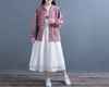 AW02中国灯笼袖棉麻外套女春1:1实物服装纸样剪裁图纸牛皮纸样 商品缩略图2