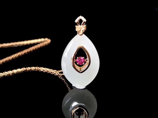 18K金镶羊脂玉（仅支持货到付款） 商品图1