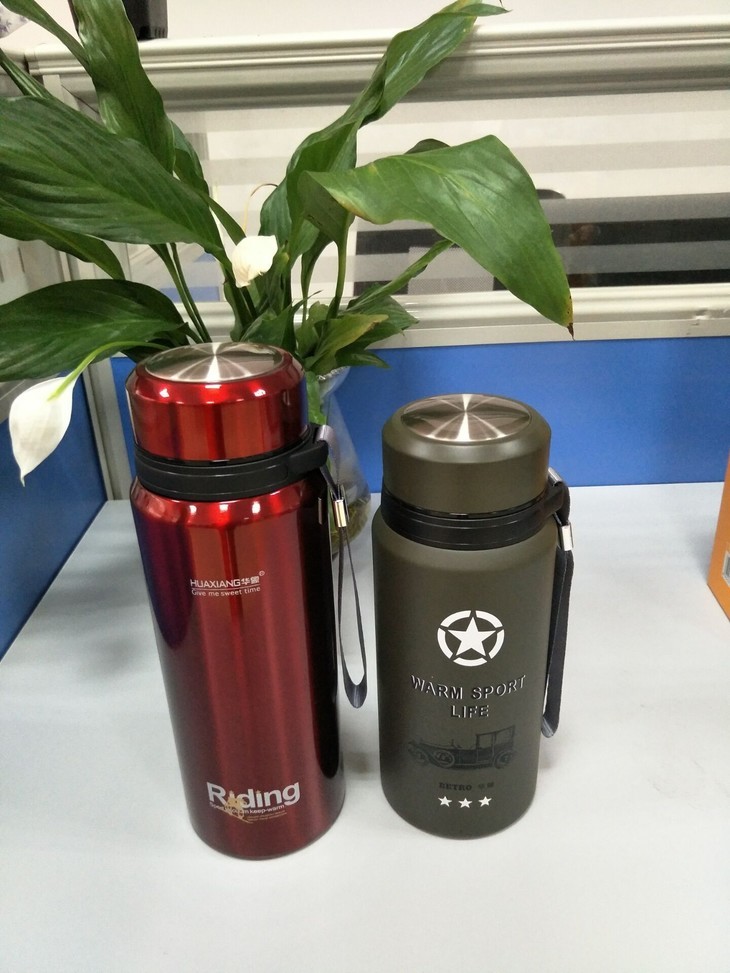 匡迪新款697保温杯不锈钢真空礼品水杯吊带创意车载杯办公杯