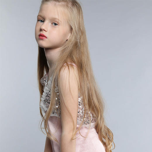 儿童礼服美人鱼蓬蓬裙女童白雪公主裙花童礼服女童婚纱裙-美人鱼裙 商品图2