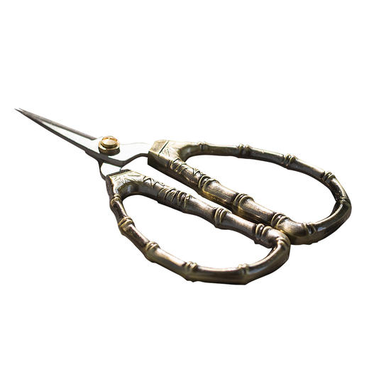 茶香记 复古合金剪刀 秀竹工艺剪刀 实用 茶道零配件 商品图4