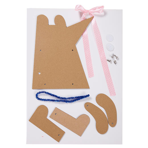 可爱的小狐狸 儿童手工diy幼儿园制作材料包插卡涂色绘画创意美术 商品图4