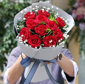 爱情进化论   11支红玫瑰同城鲜花店送花订花花束七夕情人节预订北京上海广州深圳武汉南京天津杭州重庆成都苏州生日爱情老婆恋人(1540)