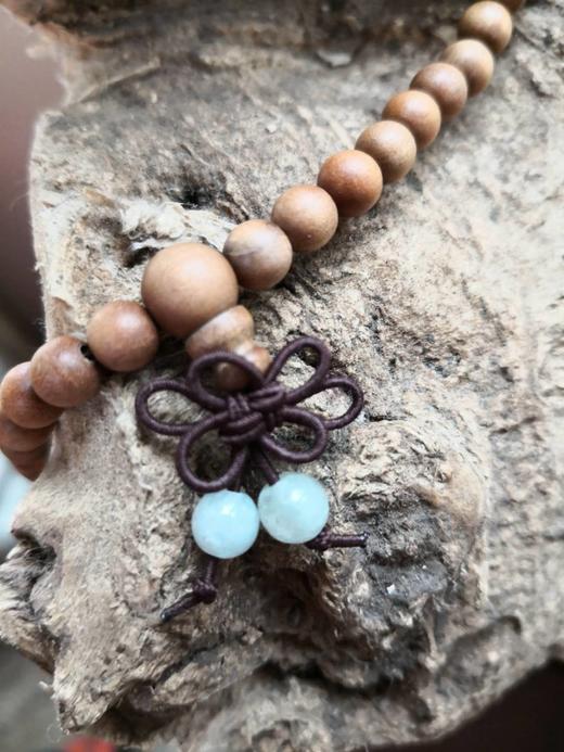 印度老山檀香手串项链念珠108颗6mm老料红肉保真传世 商品图1