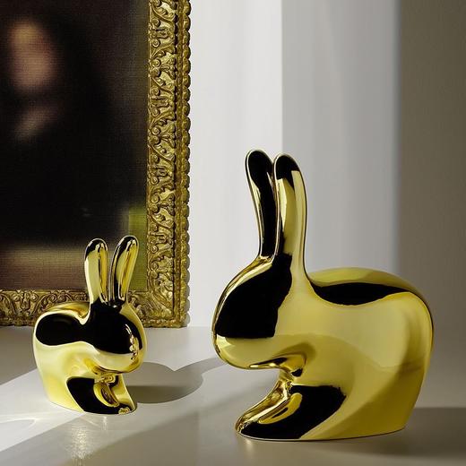 Qeeboo RABBIT 兔椅凳 限量金色 商品图2