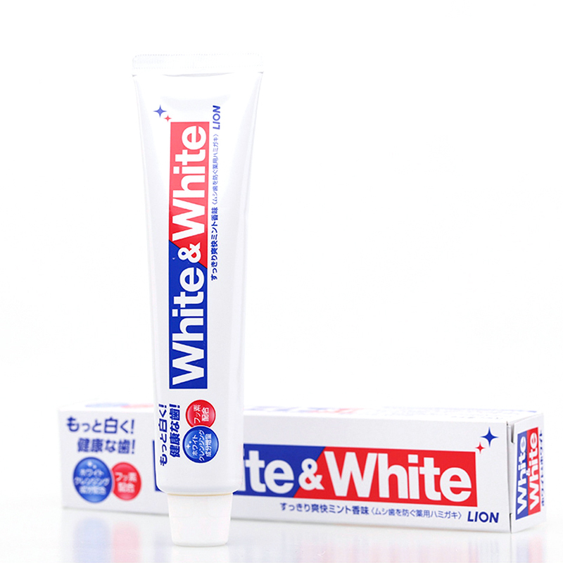 【门店直发】日本狮王WHITE美白牙膏150g