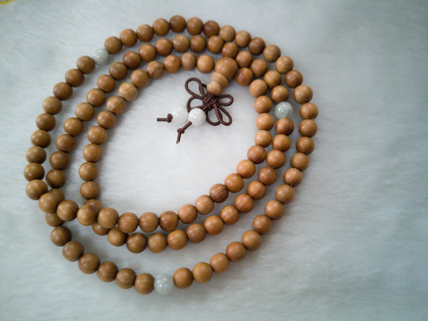 印度老山檀香手串项链念珠108颗6mm老料红肉保真传世